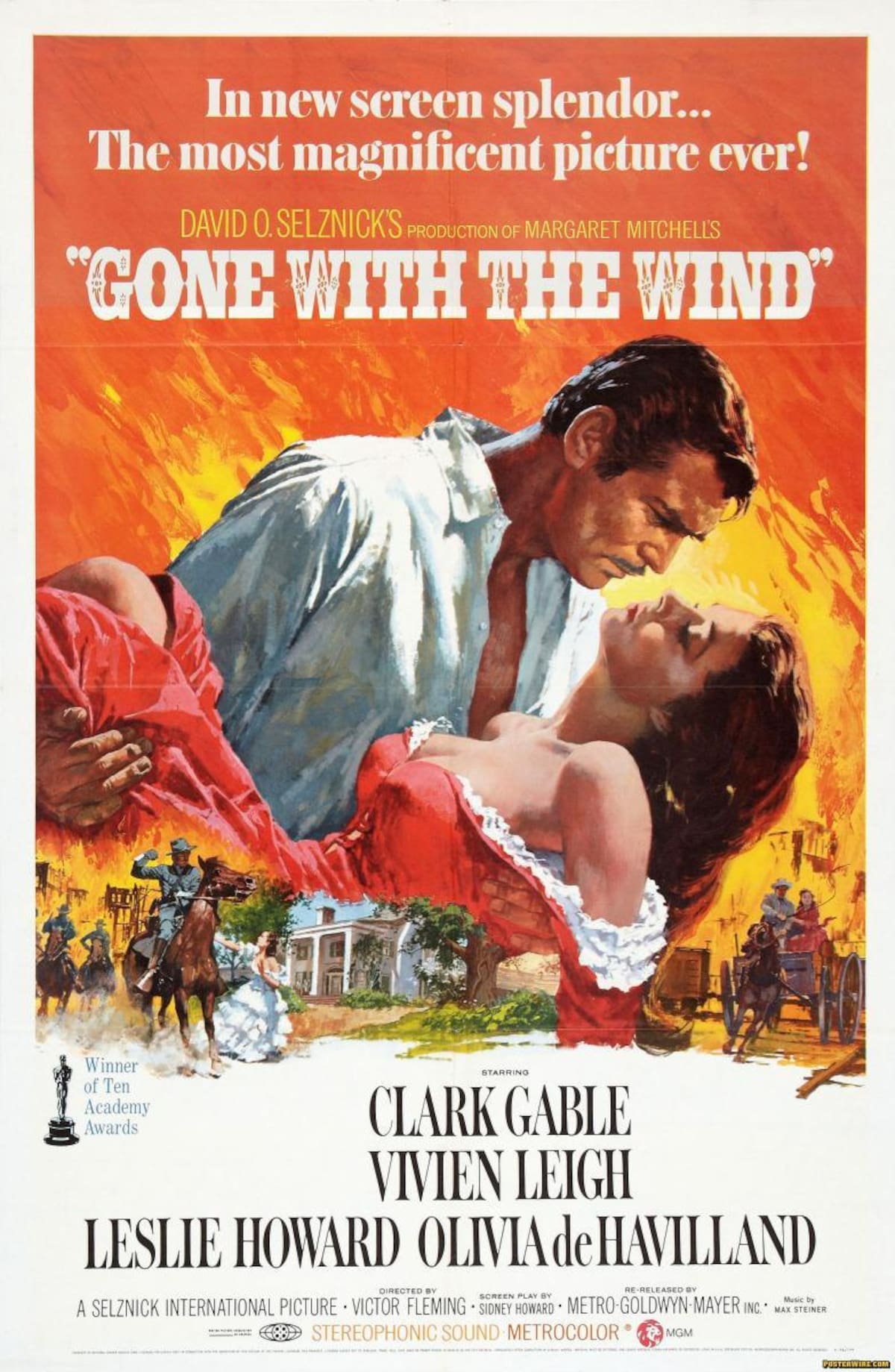 Gone with the Wind, una obra maestra del cine, que captura el amor y el conflicto en tiempos de guerra.