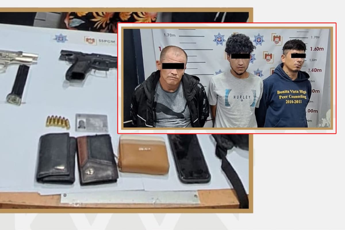 Detienen a tres por robo con violencia