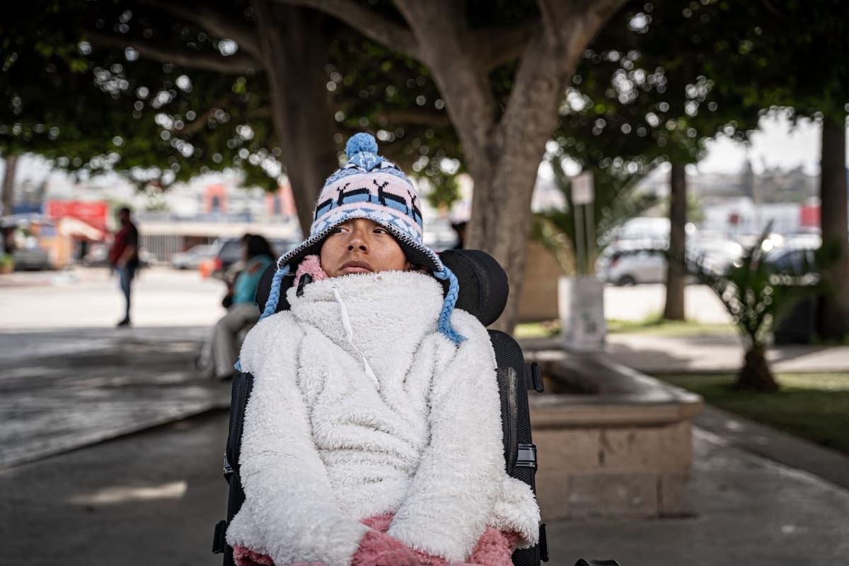 Karina Michell, quien quedó parapléjica tras un accidente provocado por un conductor ebrio cuando viajaba como pasajera en Didi, continúa a la espera de que el responsable cumpla con la reparación del daño. Foto: Border Zoom