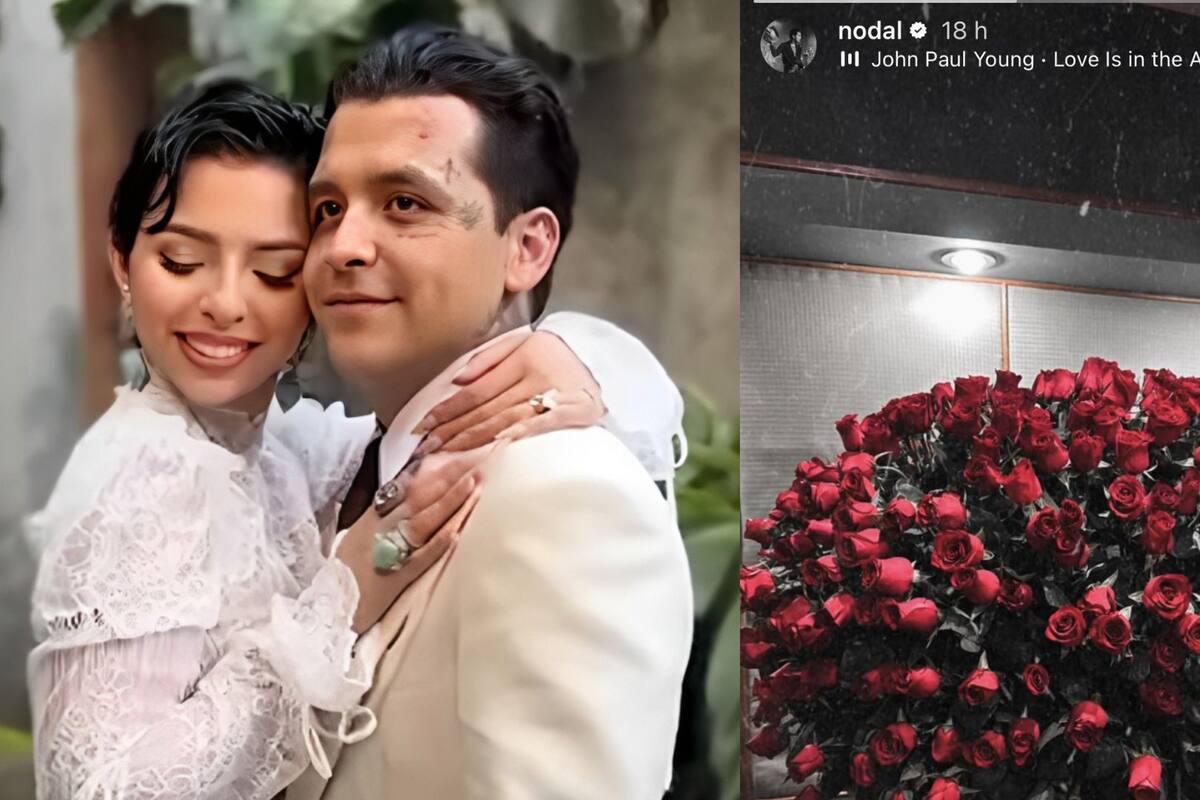 Christian Nodal presume “ramo buchón”: ¿es para Ángela Aguilar?