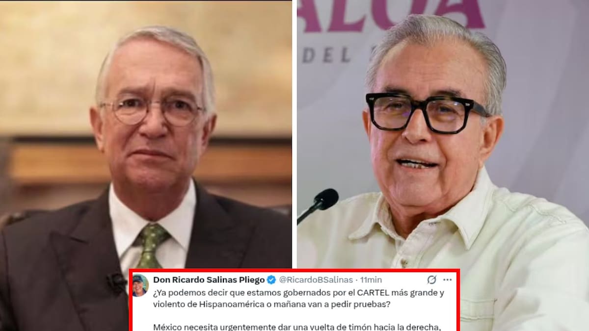 Ricardo Salinas Pliego se lanza contra el gobierno tras acusación de EEUU contra Rubén Rocha Moya: “¿Ya podemos decir que estamos gobernados por el cártel más grande?”