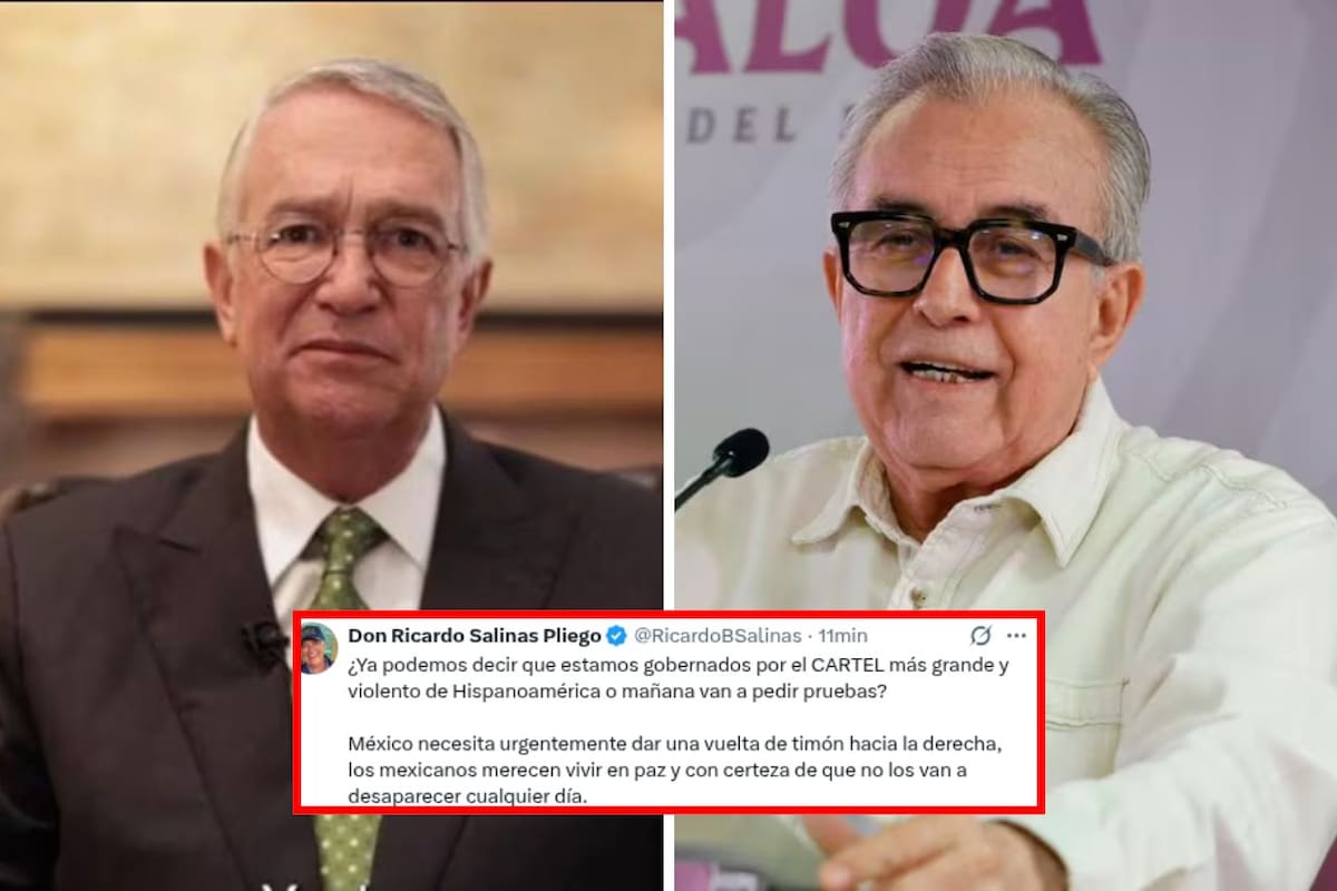 Ricardo Salinas Pliego se lanza contra el gobierno tras acusación de EEUU contra Rubén Rocha Moya: “¿Ya podemos decir que estamos gobernados por el cártel más grande?”