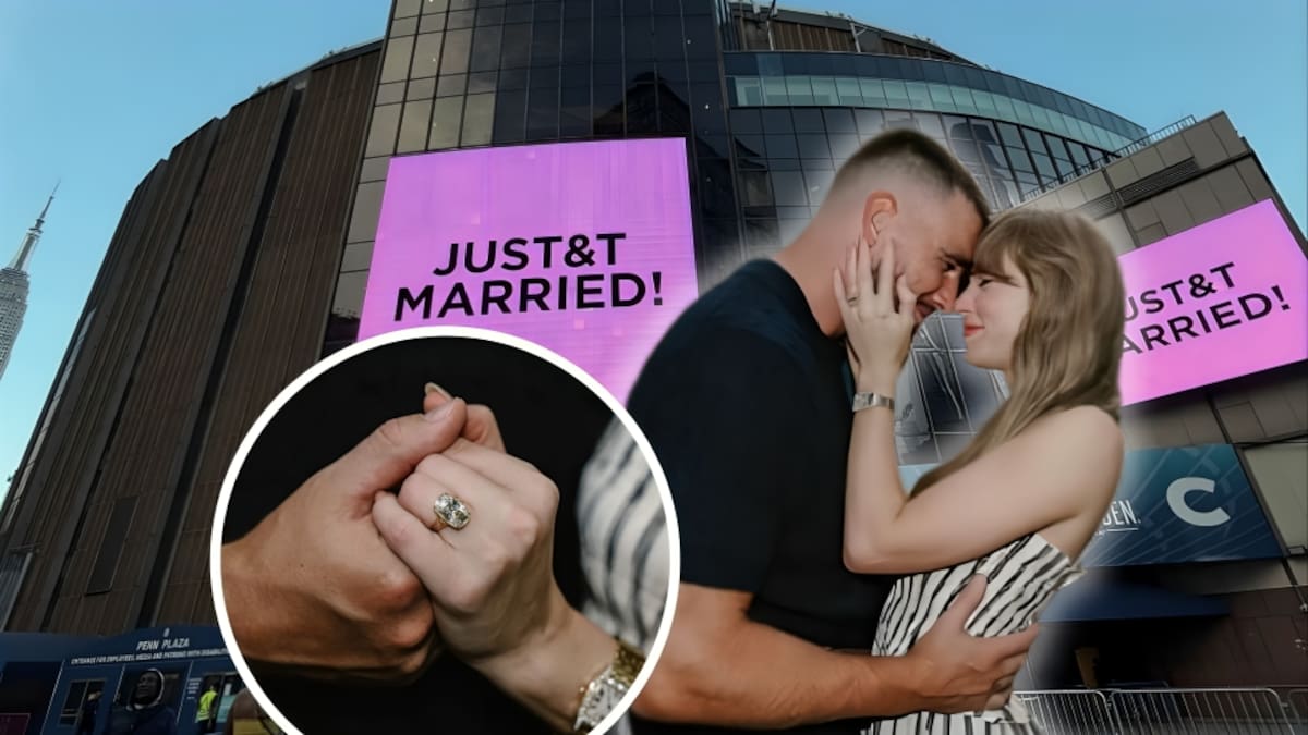 Confirman que Taylor Swift y Travis Kelce son oficialmente marido y mujer tras celebrar su espectacular boda este viernes con mil invitados en un Madison Square Garden totalmente transformado y bajo una estricta política de cero teléfonos celulares