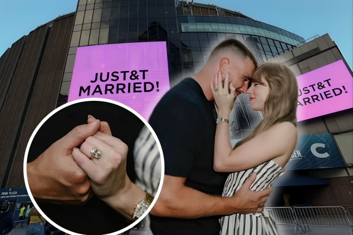 Confirman que Taylor Swift y Travis Kelce son oficialmente marido y mujer tras celebrar su espectacular boda este viernes con mil invitados en un Madison Square Garden totalmente transformado y bajo una estricta política de cero teléfonos celulares