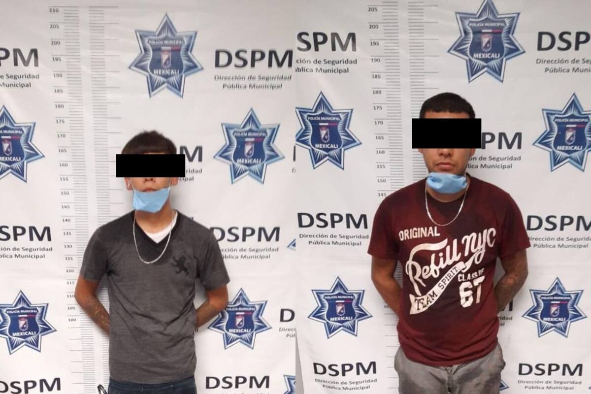 Arrestan a par de “polleros” con escalera