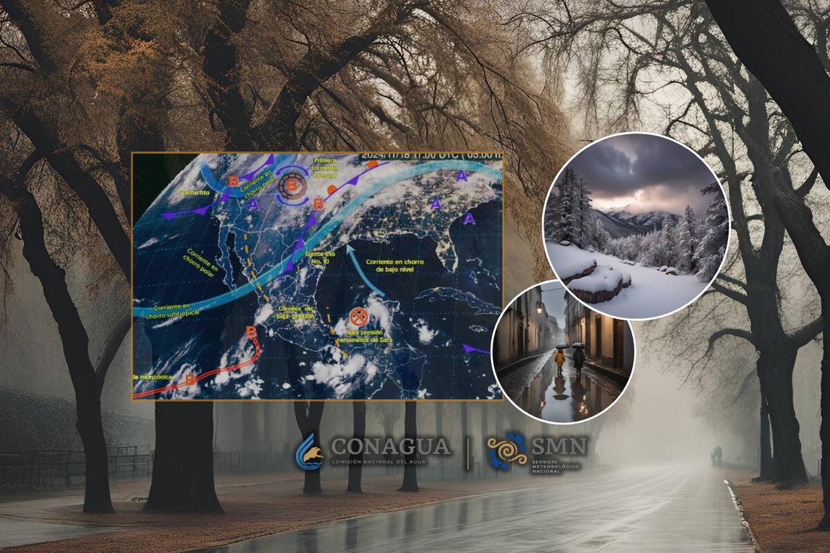 Clima en México: Temperaturas “congeladas” y lluvias intensas se prevén para este lunes de puente en estos estados