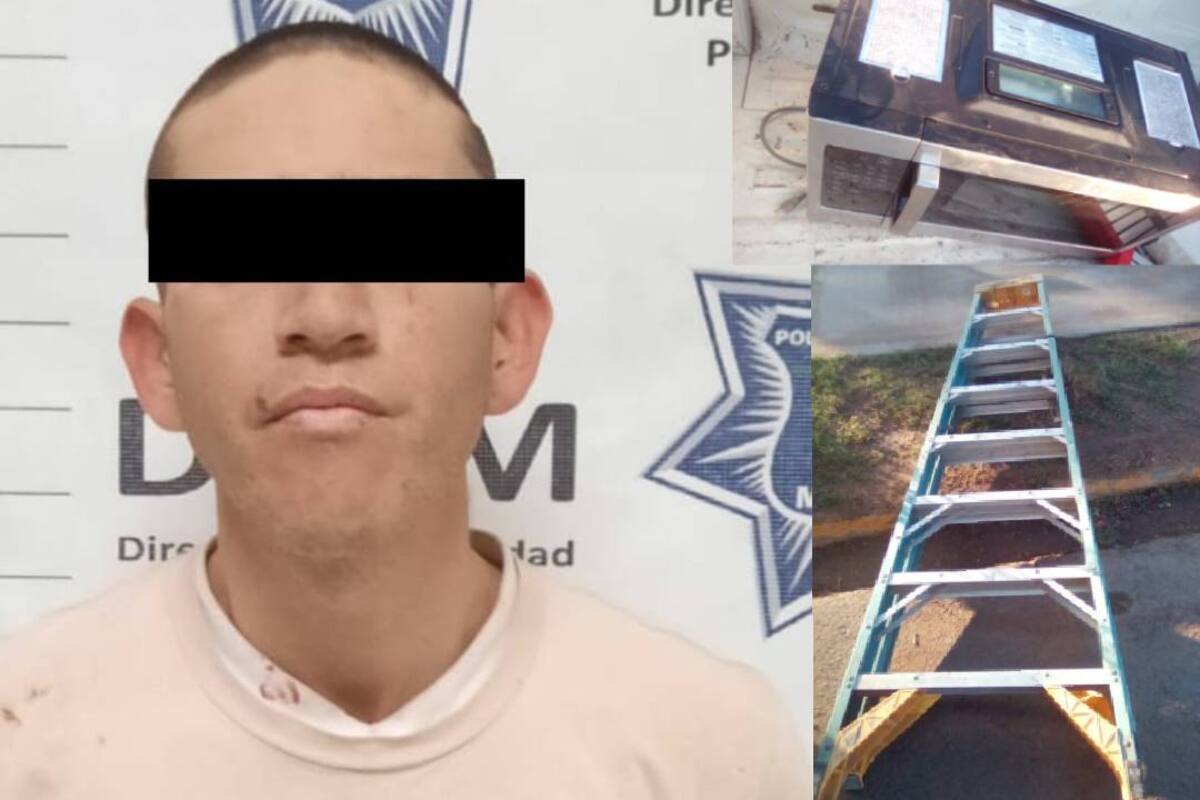 Detienen a hombre por meterse a robar a un domicilio