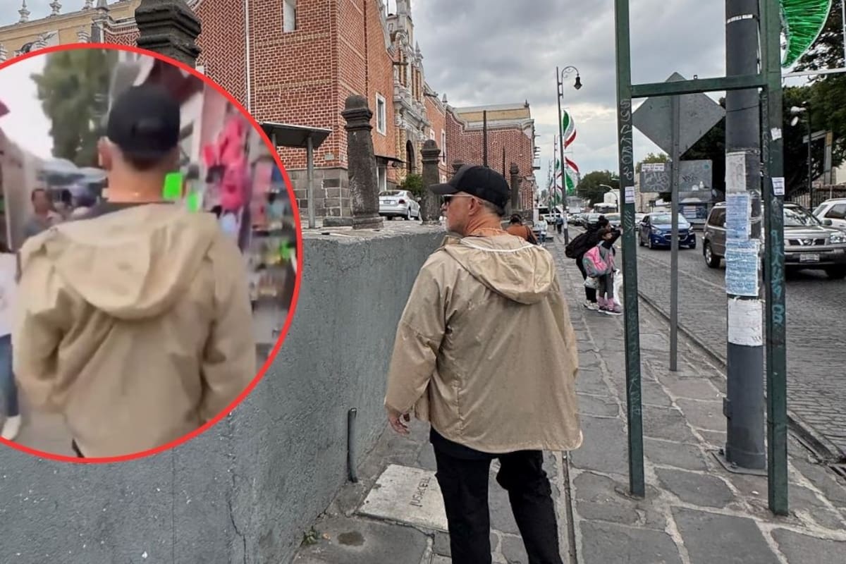 VIDEO: Alejandro Sanz recorre Puebla antes de su presentación y pasa desapercibido entre la gente