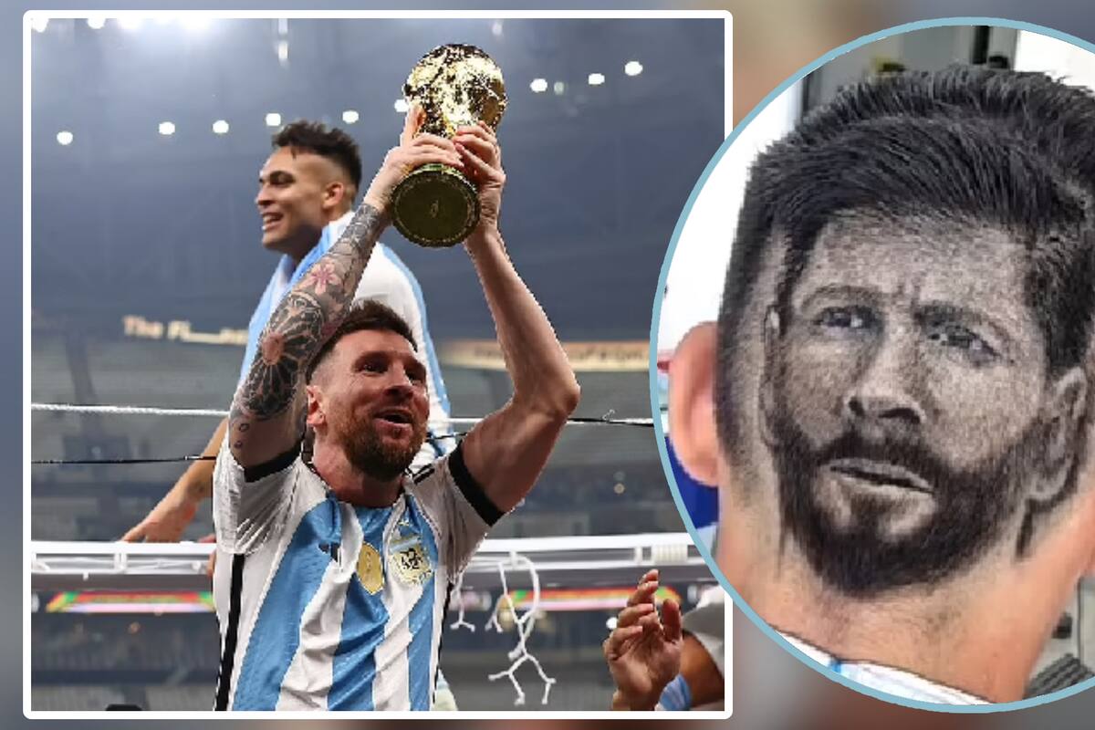 VIDEO: ¡Tiene a Messi en el pelo! Aficionado al futbol hace tributo al delantero estrella de Argentina rapando su cabeza