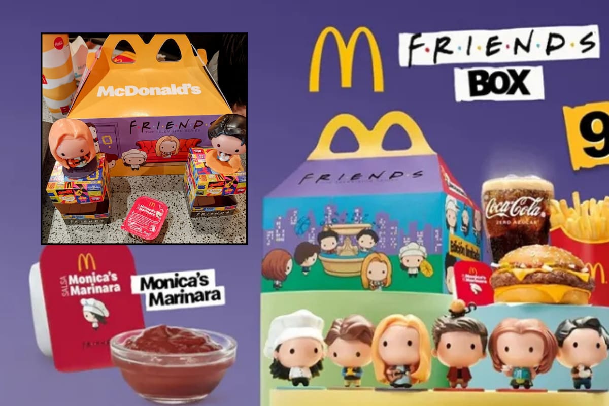 McDonald’s lanza la Cajita Feliz inspirada en “Friends” y revive la nostalgia de los 90