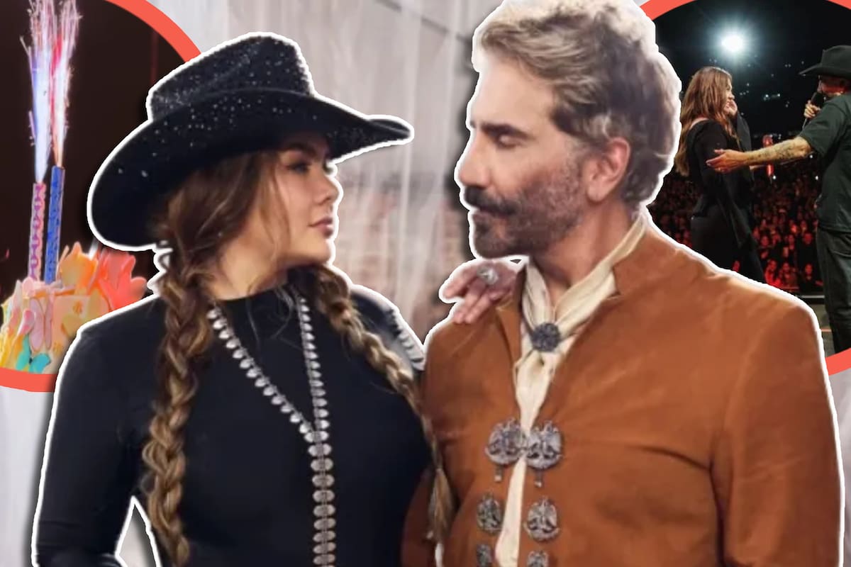 Alejandro Fernández le canta Las Mañanitas a Yuridia por su cumpleaños tras aparecer como invitada sorpresa en el cierre de su gira