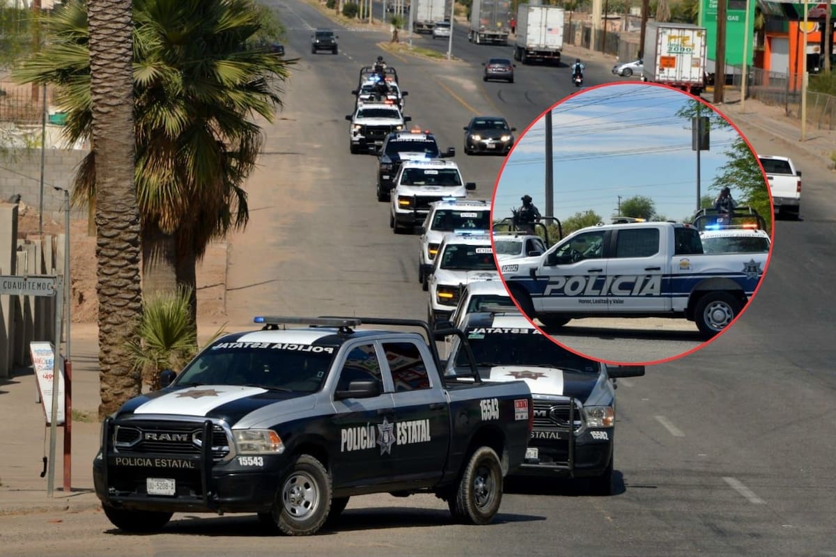 Policías de Mexicali y Sonora unen fuerzas en operativo conjunto en la frontera entre ambos estados