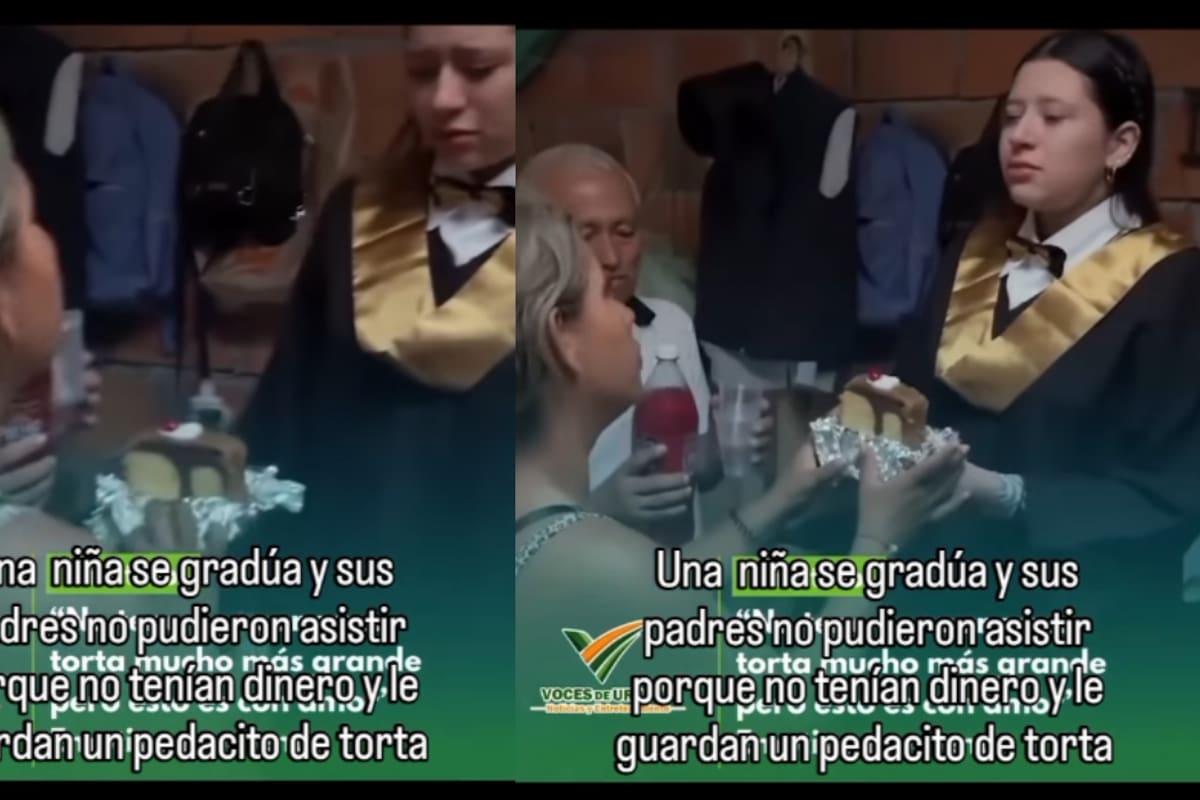 “Le compraron una sola rebanada de pastel.”: familia humilde conmueve porque, por falta de dinero, no pudo acompañar a su hija a la graduación.