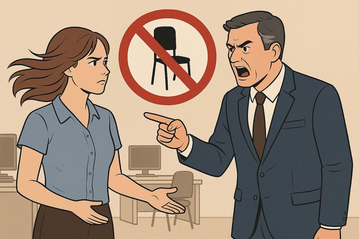 ¿Puede tu jefe pedirte que lleves una silla de tu casa al trabajo ahora que entró en vigor la Ley Silla?
