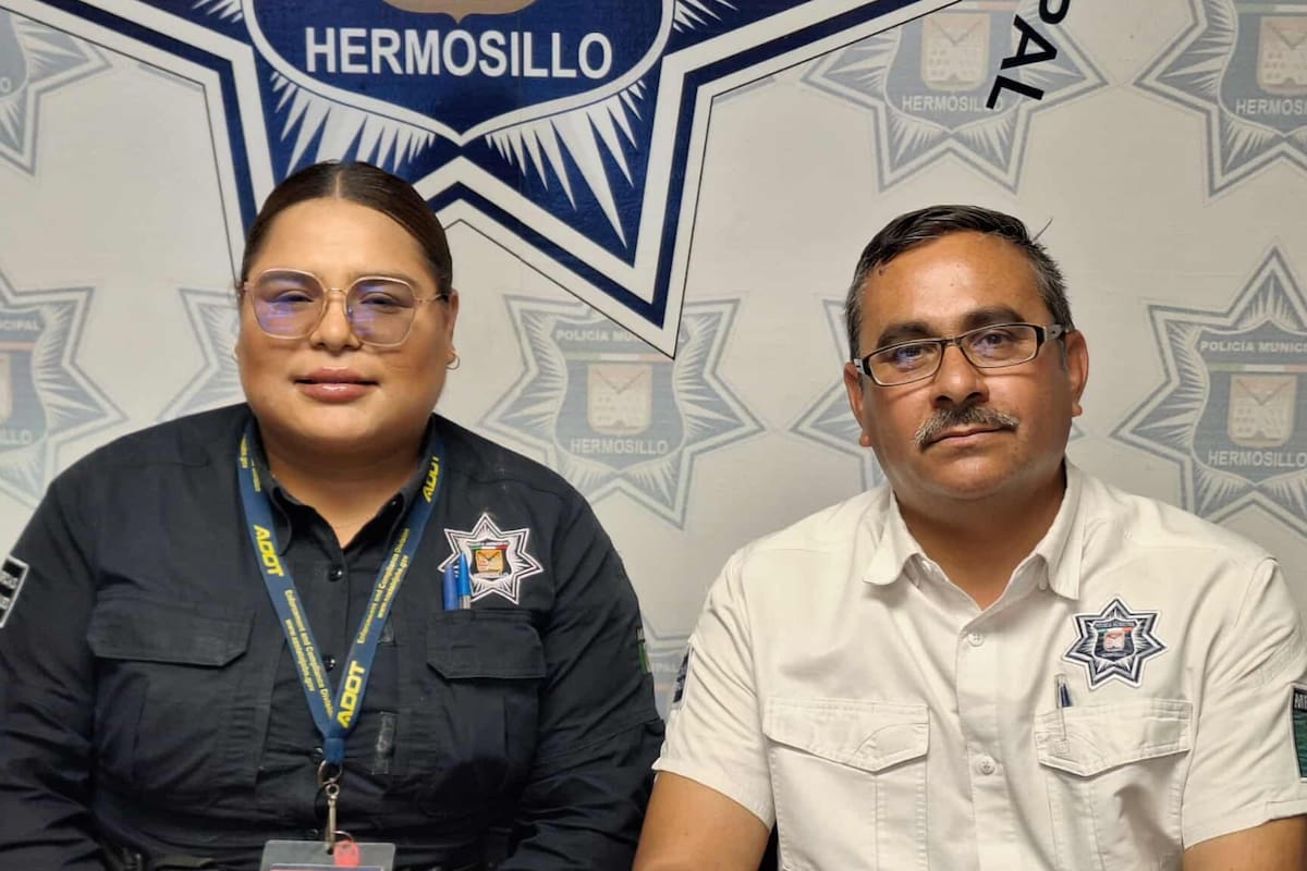 Policías municipales de Hermosillo rescatan a joven que intentaba lanzarse del puente del bulevar Solidaridad y Luis Encinas