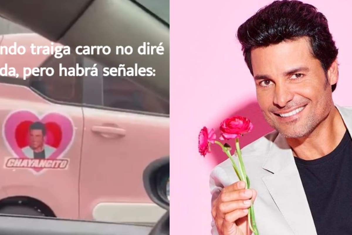 Auto rosa con motivos de Chayanne se vuelve sensación en redes… y también en el tráfico