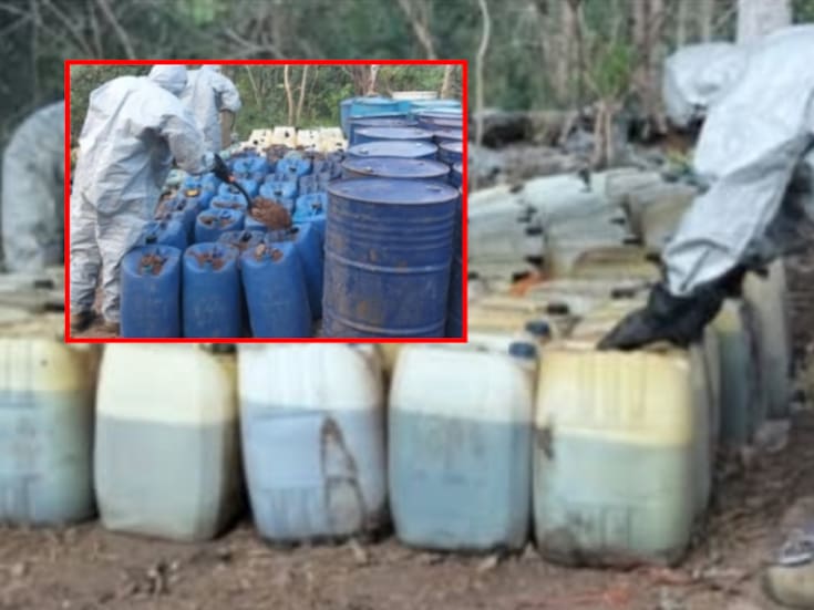 Explosivos, ácidos y ollas de peltre: desmantelan almacén químico clandestino en zona rural de Culiacán