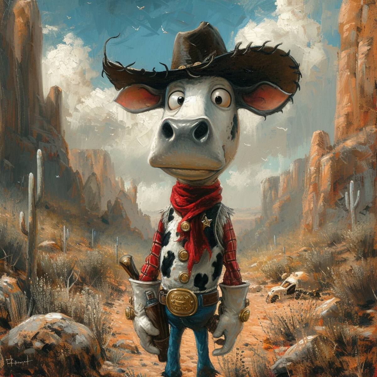 La reinterpretación de Tiro Loco McGraw por la IA incluye un enfoque más tierno, resaltando su personalidad amable.