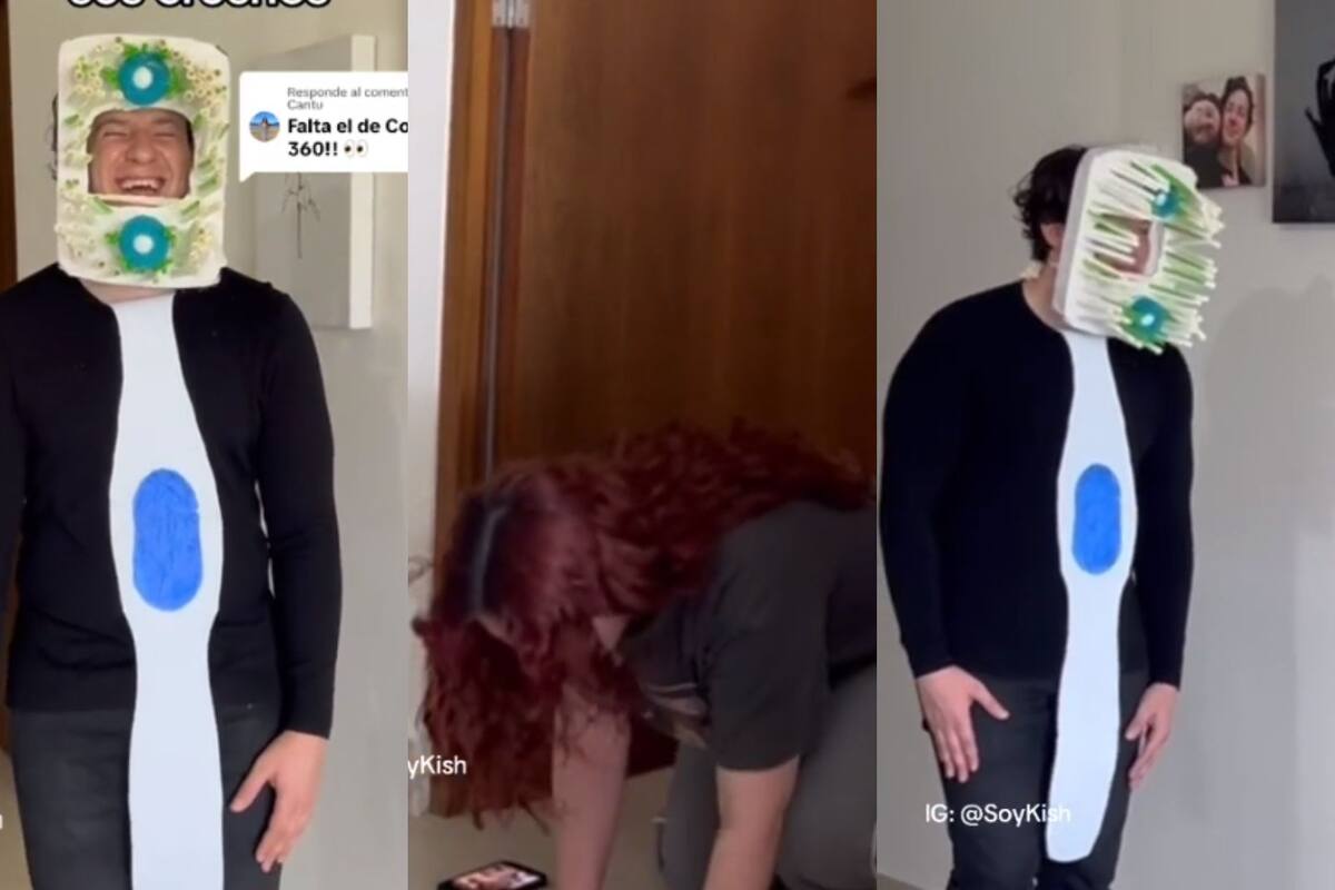 Sorprende a su novia vestido como uno de sus ‘crushes de la infancia’: El Colgate 360