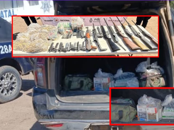 Camioneta de guerra abandonada: Aseguran vehículo blindado con torreta hidráulica y más de 1,900 cartuchos en Sinaloa