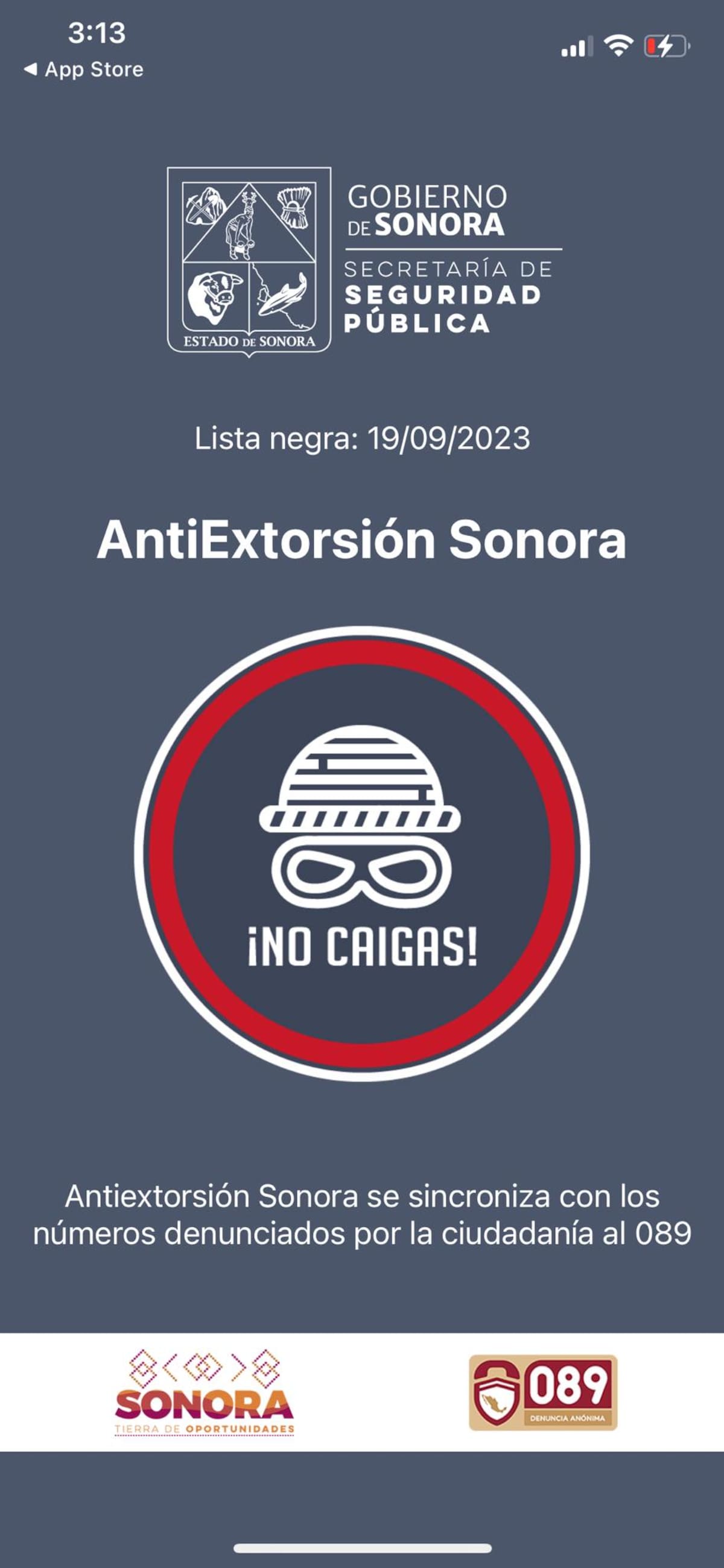 AntiExtorsión Sonora
