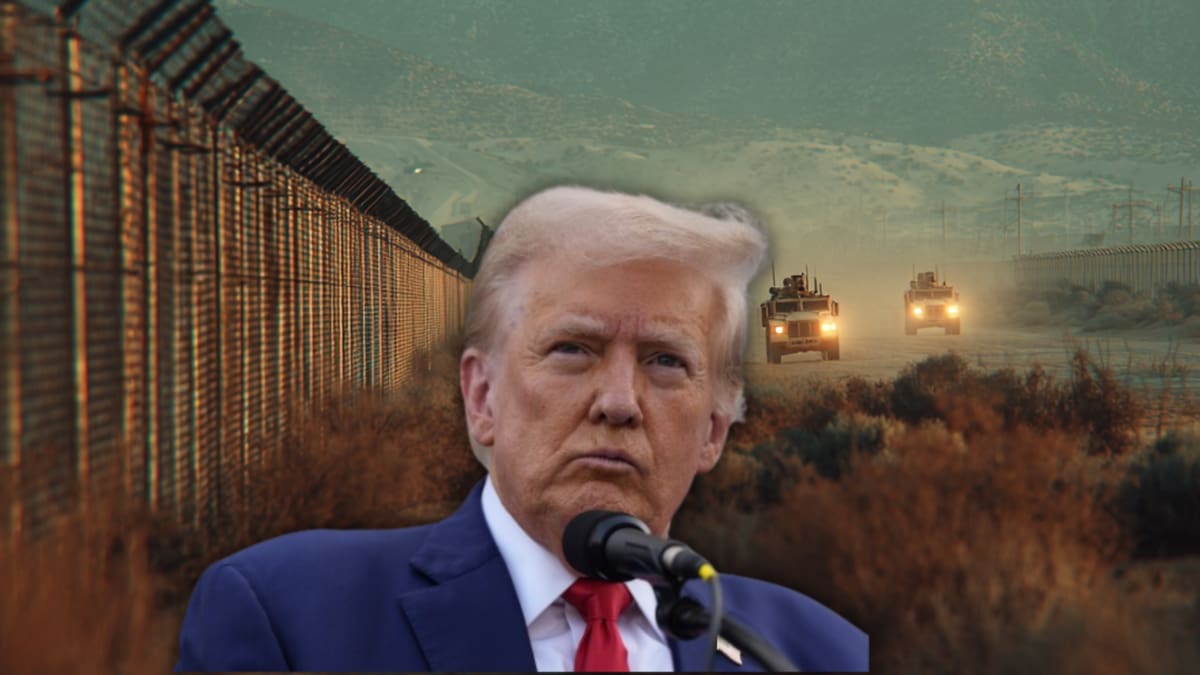 Trump militariza gran parte de la frontera de California con México: nueva zona de defensa permite a tropas detener migrantes bajo autoridad de emergencia nacional