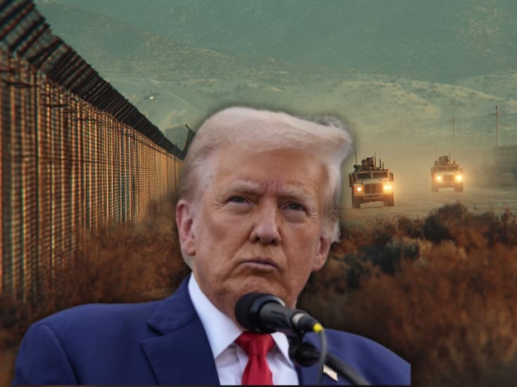 Trump militariza gran parte de la frontera de California con México: nueva zona de defensa permite a tropas detener migrantes bajo autoridad de emergencia nacional