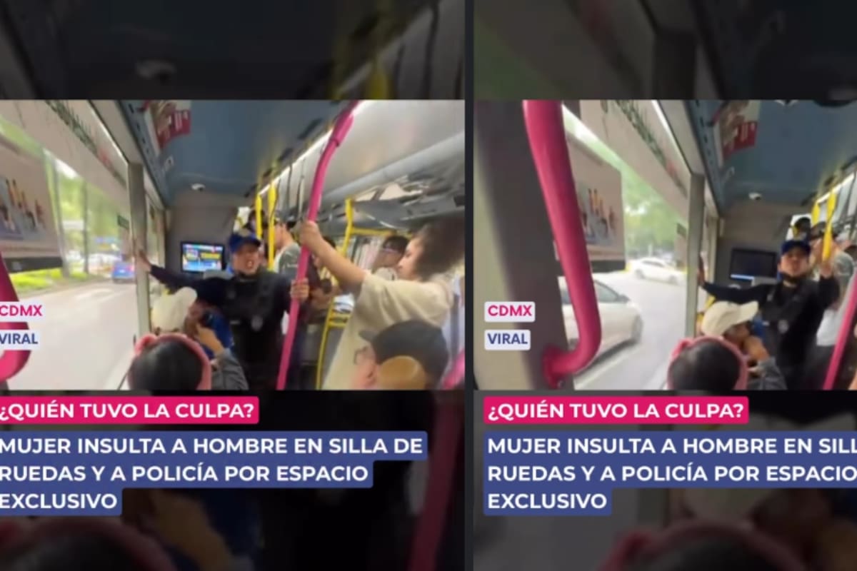 “A la señora la tenían que bajar de la unidad desde el primer insulto”: Mujer insulta a un hombre en silla de ruedas y desata indignación en redes.