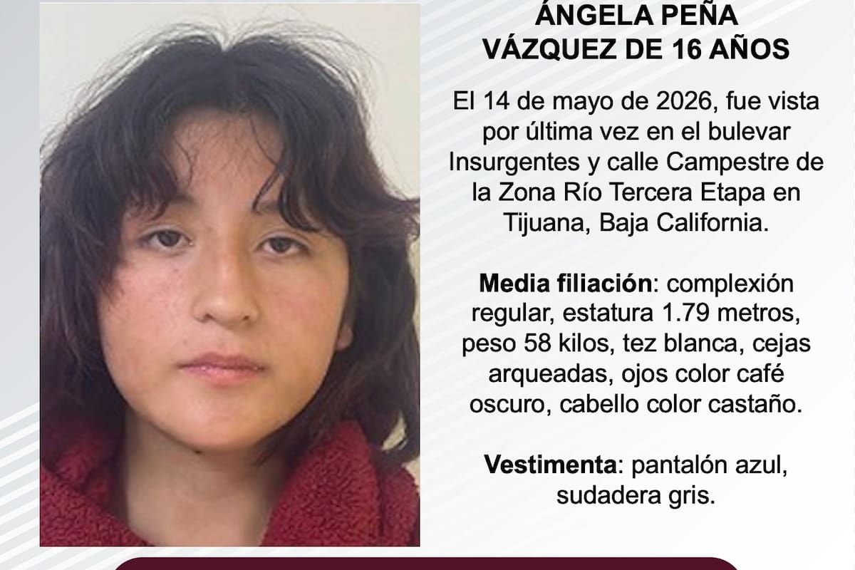 Se busca a Ángela Peña Vázquez de 16 años