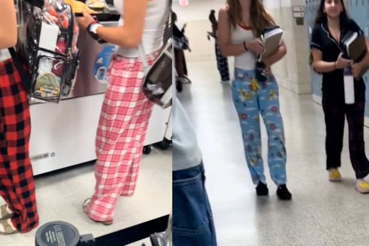 Video genera impacto en redes: muestra a jóvenes usando pijama en escuela de Estados Unidos