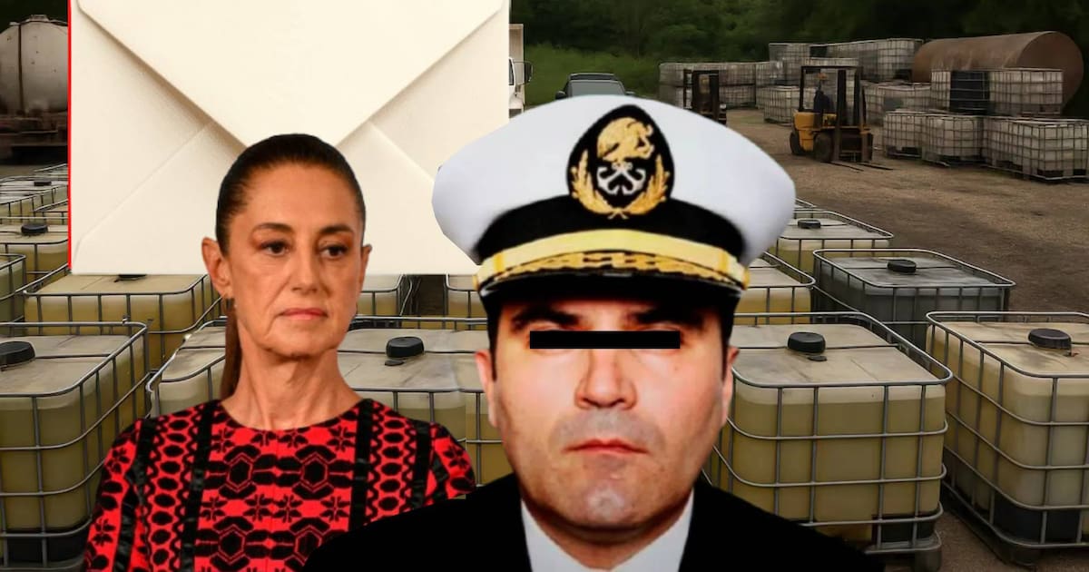 Sheinbaum respondió a las cartas del vicealmirante Farías sobre huachicol fiscal sin deslindarlo como responsable de delitos