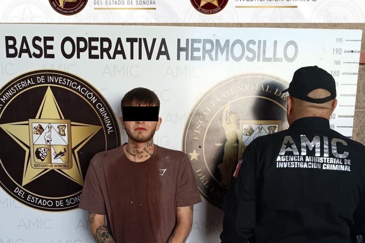Ejecuta AMIC orden de aprehensión contra hombre tras persecución en San Pedro “El Saucito” de Hermosillo