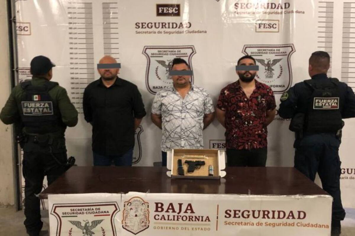 FESC detiene a tres hombres en posesión de arma de fuego
