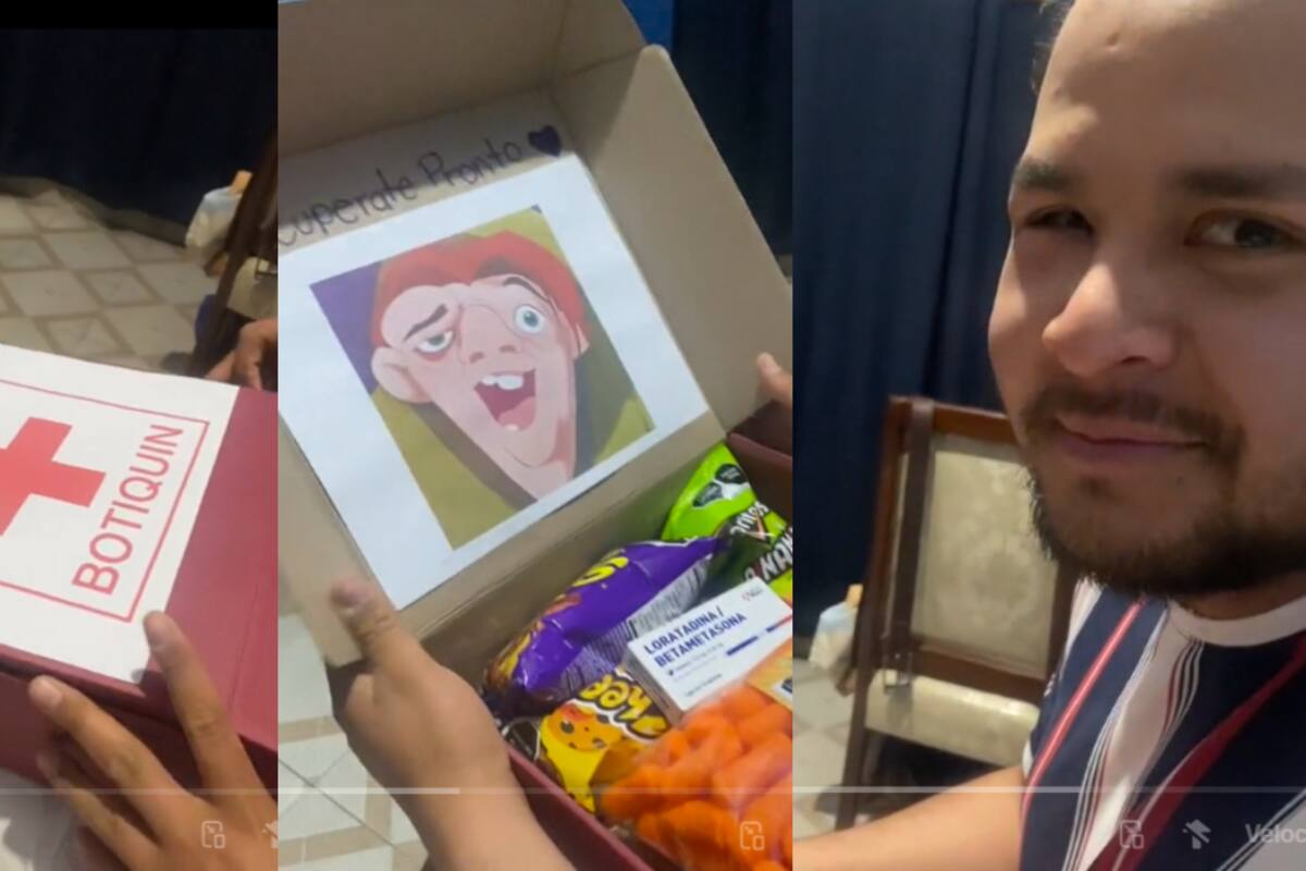 Joven sufre alergia por la picadura de una abeja, y su novia lo sorprende con este cómico detalle