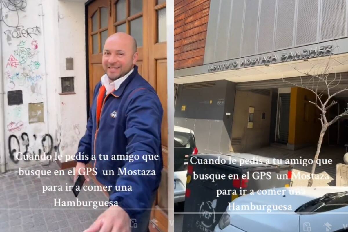 Le pide a su amigo buscar una hamburguesería en el GPS y terminan en un centro de oftalmología