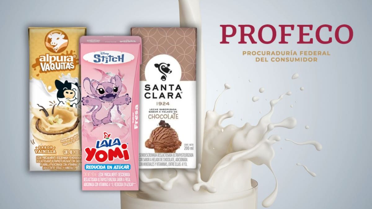 Profeco revela qué leches saborizadas en México engañan al consumidor con más azúcar o uso de grasa vegetal en lugar de leche, y publica lista de marcas que sí cumplen con calidad nutrimental para niños
