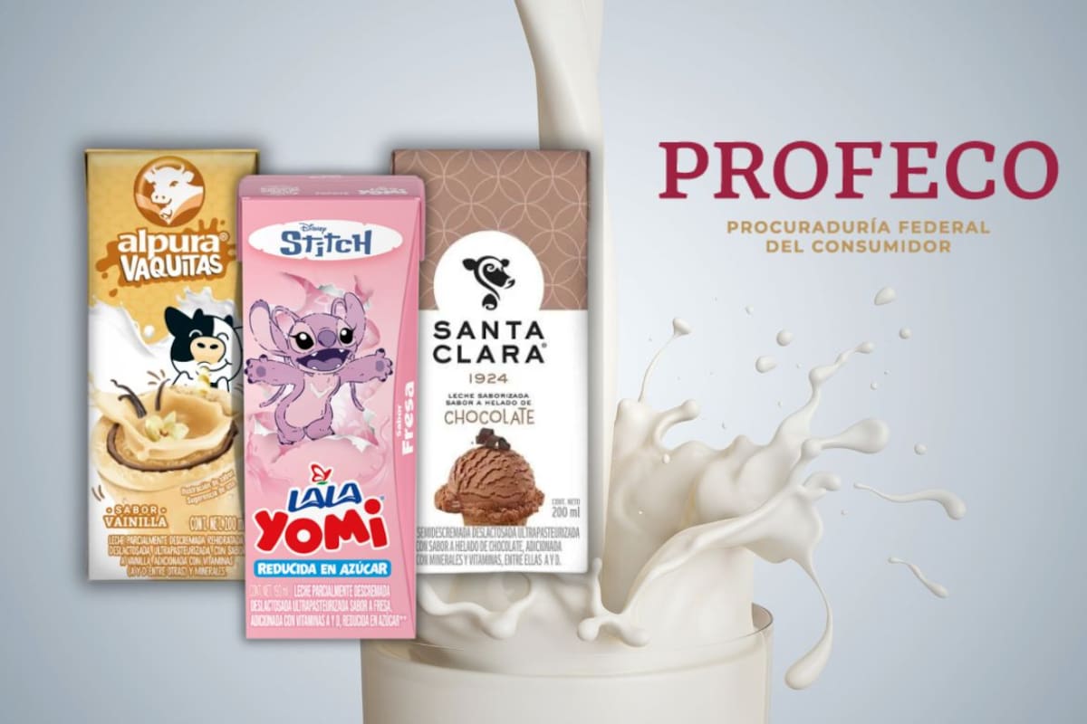 Profeco revela qué leches saborizadas en México engañan al consumidor con más azúcar o uso de grasa vegetal en lugar de leche, y publica lista de marcas que sí cumplen con calidad nutrimental para niños