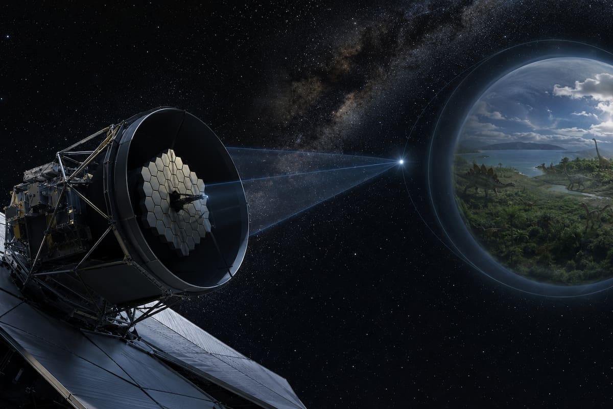 Un telescopio extraterrestre podría recibir imágenes de la era de los dinosaurios desde 66 millones de años luz, aunque observar ejemplares individuales sería casi imposible