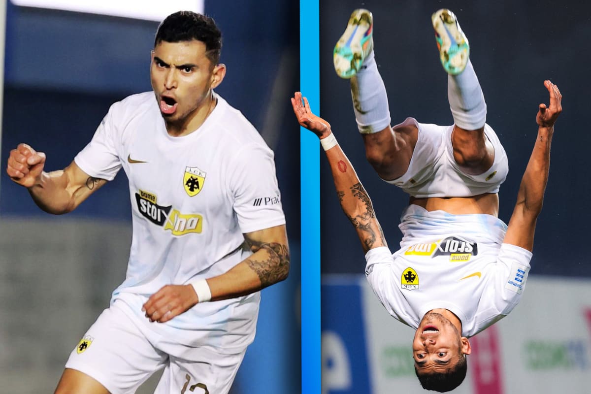 Orbelín Pineda sigue encendido y volvió a marcar en la victoria del AEK Atenas