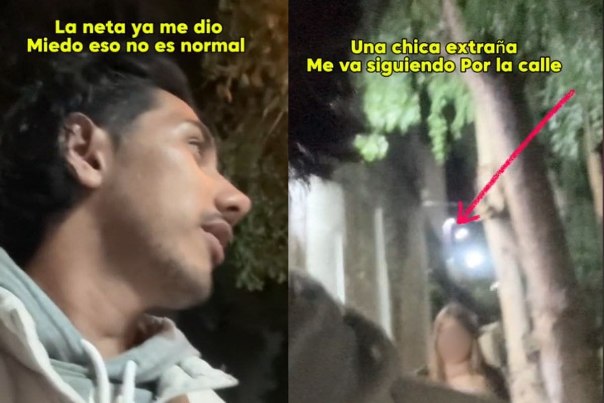 VIDEO: Influencer mexicano graba a “chica extraña” siguiéndolo de noche