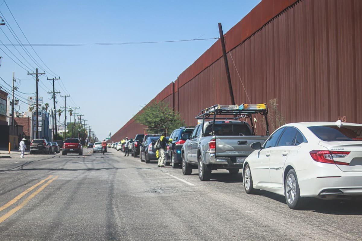 Para cruzar a Estados Unidos por Nuevo Mexicali, el tiempo de espera es de 40 minutos