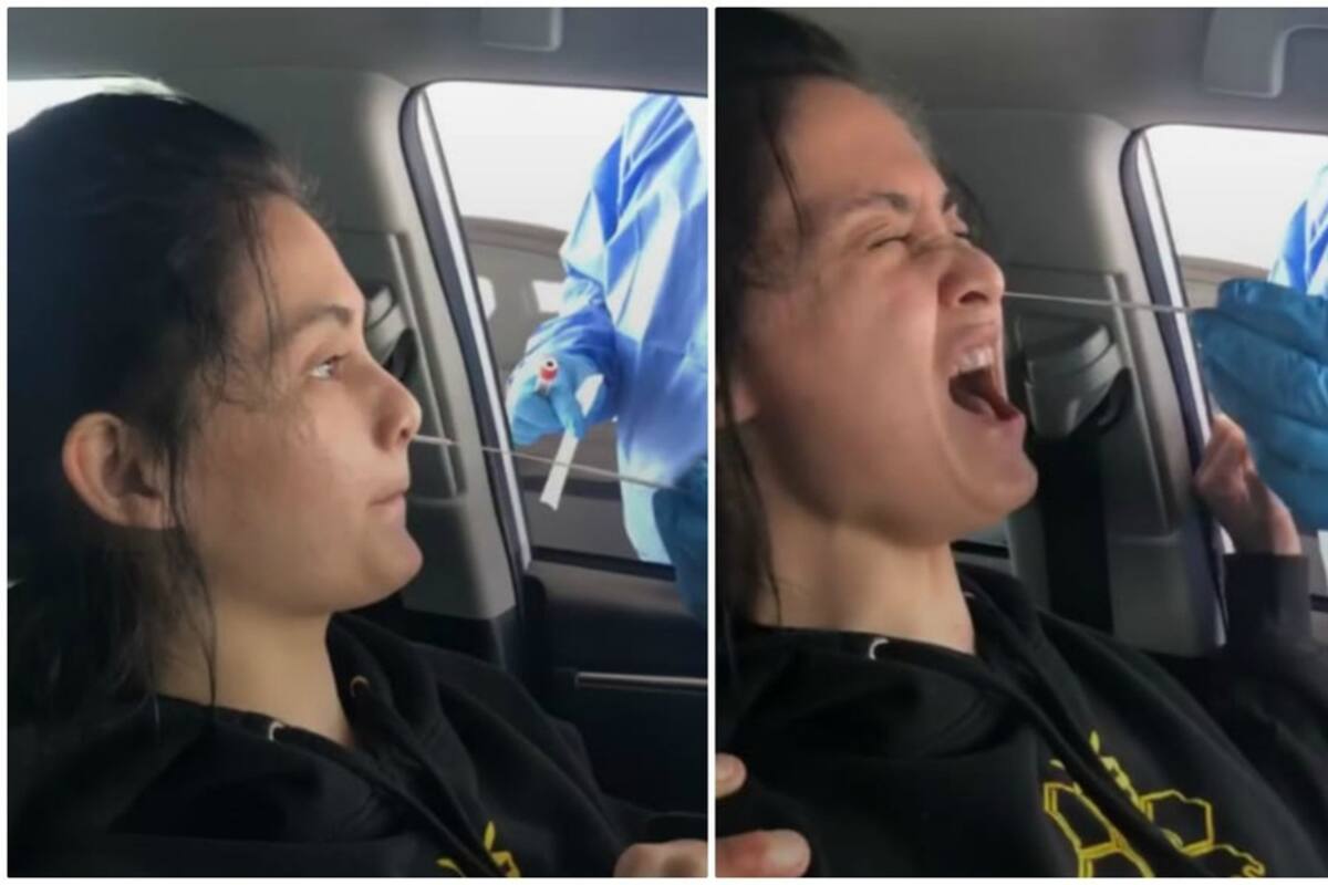 Dramática reacción de una mujer al hacerse la prueba del coronavirus se hace viral