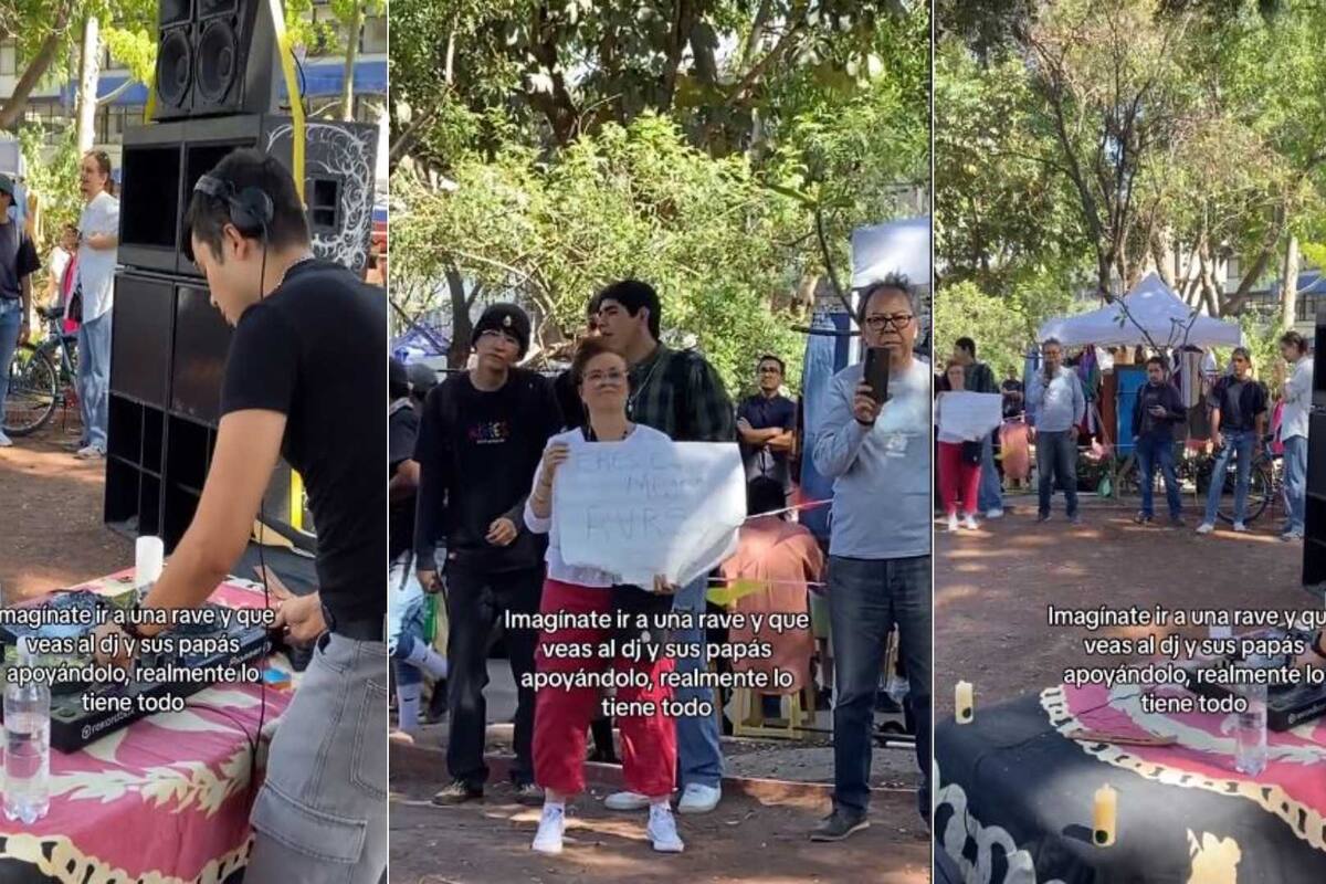 VIDEO: Padres apoyan a su hijo DJ en su primera presentación y conmueve las redes