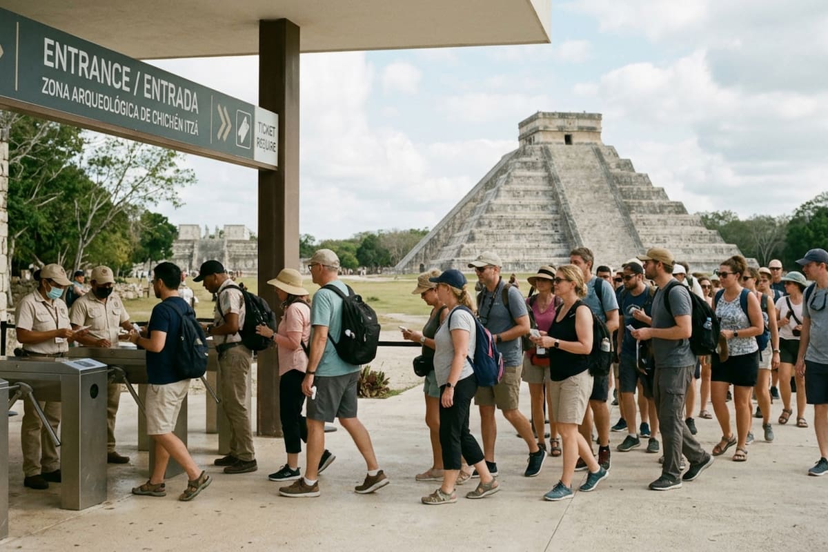 El Instituto Nacional de Antropología e Historia confirmó que Chichén Itzá implementa el Boleto Único y elimina el doble pago, al centralizar el acceso en una sola taquilla, lo que reduce filas, agiliza la entrada y mejora la experiencia de millones de visitantes