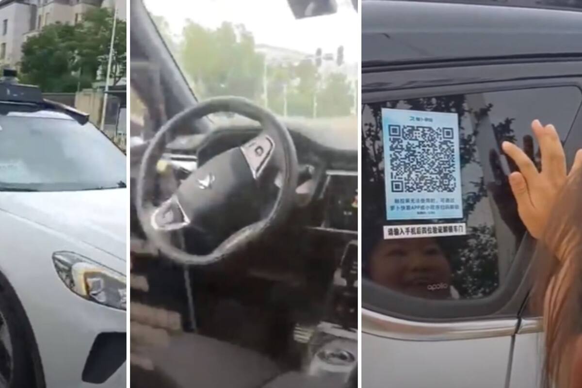 Video: Así son los robo-taxis que circulan en China