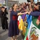 Llega Claudia Sheinbaum al Zócalo para celebración por 7 años de la 4T