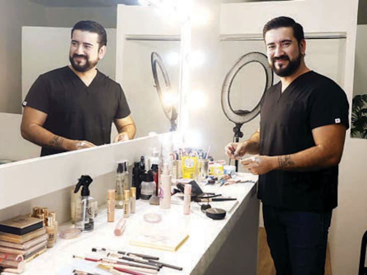 Una broma con su esposa hizo descubrir a Obed Monteverde su talento como maquillista