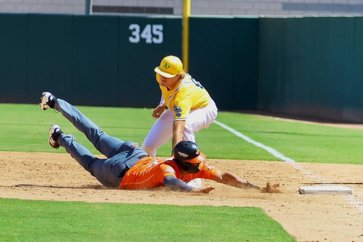 Naranjeros sufre derrota ante prospectos de los Athletics en pretemporada