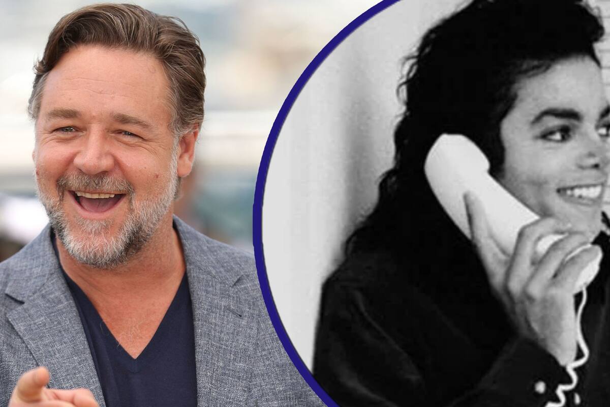 El actor Russell Crowe revela que Michael Jackson lo llamaba para hacerle bromas anónimas