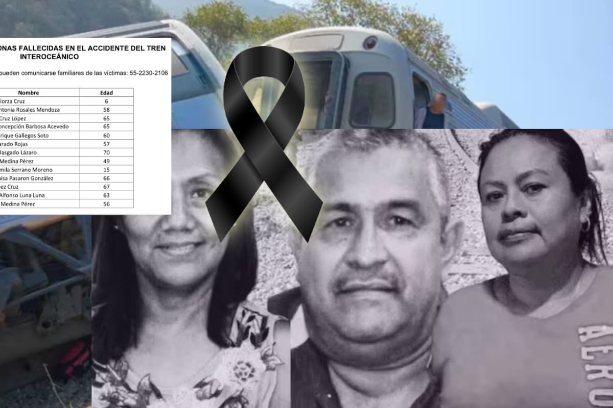 ¿Quiénes son los fallecidos en el Tren Interoceánico de Tehuantepec? Identifican a las 13 víctimas del mortal accidente